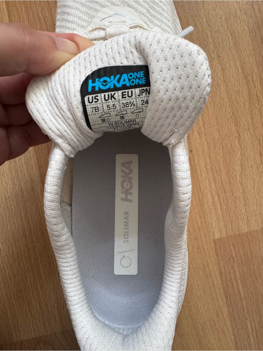 Hoka White Solimar Shoes - Picture 5 of 5